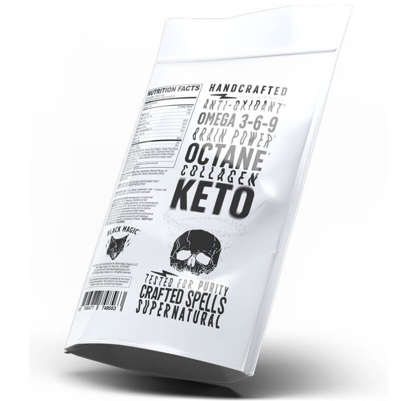 skull dust keto collagen coffee creamer vanilla mocha back